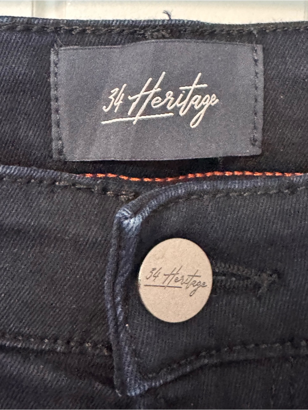 34 Heritage Charisma Comfort Rise Classic Dark Wash Jeans 36x32